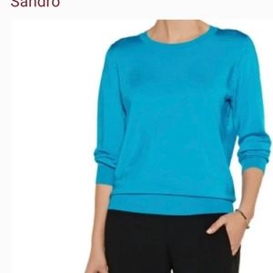 Sandro turquoise knit